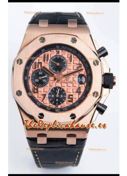 Audemars Piguet Royal Oak Offshore Dial Champange Reloj Réplica Cronógrafo a Espejo 1:1 - Acero 904L