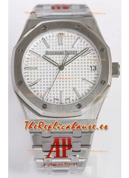 Audemars Piguet Royal Oak 15510 41MM Dial Blanco Acero 904L Movimiento CALIBRE 4302 Réplica a Espejo 1:1