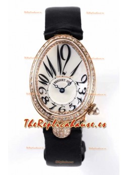 Breguet Reine De Naples Ladies Oro Rosado Reloj Edición Réplica Suizo a Espejo 1:1
