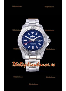 Breitling Avenger 43 Automatic Dial Azul Correa de Acero Reloj Réplica Suizo a Espejo 1:1