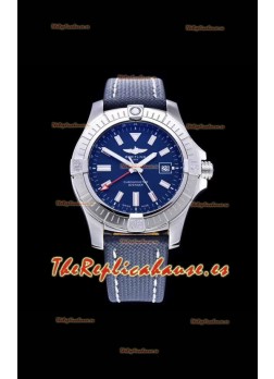 Breitling Avenger 43 Automatic Dial Azul Correa Militar Reloj Réplica Suizo a Espejo 1:1