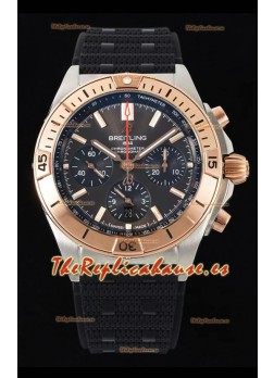 Breitling Chronomat B01 42 Edición Suiza Caja Acero 904L Dial Marrón Reloj Réplica a Espejo 1:1