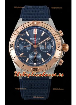 Breitling Chronomat B01 42 Edición Suiza Caja Acero 904L Dial Azul Reloj Réplica a Espejo 1:1