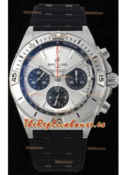 Breitling Chronomat B01 42 Edición Suiza Caja Acero 904L Dial Plateado Reloj Réplica a Espejo 1:1