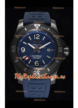 Breitling Superocean Automatic 46 Acero Negro - Dial Azul Caja con revestimiento DLC