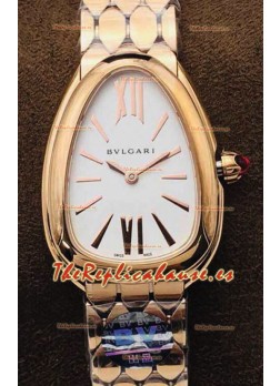 Bvlgari Edición Serpenti Seduttori Reloj Caja en Oro Rosado - Réplica a Espejo 1:1