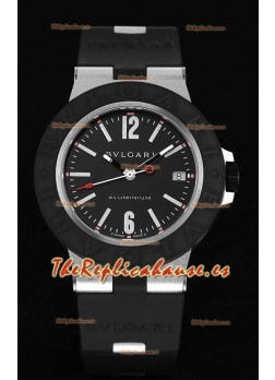 Bvlgari Aluminum Réplica Suizo a Espejo 1:1 - Dial Negro