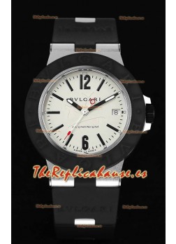 Bvlgari Aluminum Réplica Suizo a Espejo 1:1 - Dial Blanco- Steve Aoki Edition 