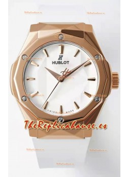 Hublot Classic Fusion Edición Orlinski King 40MM Dial Blanco Reloj Réplica Suizo
