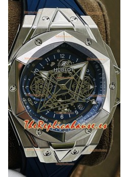 Hublot Big Bang UNICO Sang Bleu II Acero Inoxidable Calidad a Espejo 1:1 Reloj Réplica Suizo