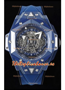 Hublot Big Bang UNICO Sang Bleu II Cerámica Azul Calidad a Espejo 1:1 Reloj Réplica Suizo