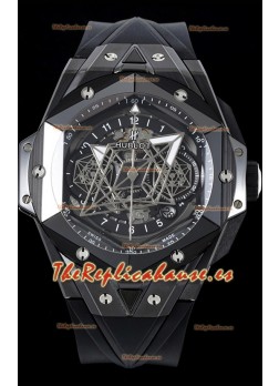 Hublot Big Bang UNICO Sang Bleu II Cerámic Negra Calidad a Espejo 1:1 Reloj Réplica Suizo