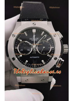 Hublot Classic Fusion Chronograph Caja de Acero Inoxidable Dial Negro Reloj Réplica a Espejo 1:1