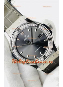 Hublot Classic Fusion Acero Inoxidable Dial Gris Reloj Réplica Suizo Calidad Espejo 1:1