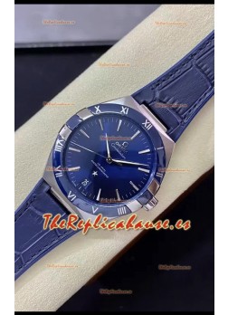 Omega Co-Axial Constellation 41MM Acero 904L Dial Azul Reloj Réplica a Espejo 1:1