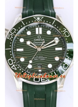 Omega Seamaster 300M Master Chronometer Reloj Suizo Verde Acero 904L Reloj Réplica a Espejo 1:1