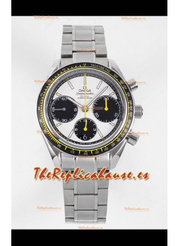 Omega Speedmaster Racing Acero 904L Chronograph  Réplica a Espejo 1:1 Dial Blanco