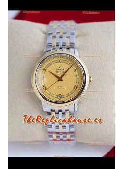 Omega De Ville Edition Reloj Suizo Automático en Dos Tonos Oro Amarillo - Dial Oro
