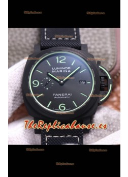 Panerai Luminor Marina PAM1118 Carbotech Reloj Réplica Suizo a Espejo 1:1 44MM