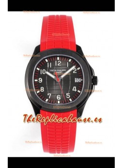 Patek Philippe Aquanaut 5167 Black Venom Edition Reloj Réplica a Espejo 1:1 - Correa Roja