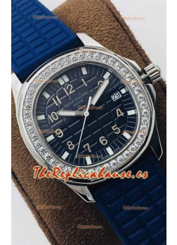 Patek Philippe Aquanaut 5067A Reloj Réplica Suiza en Acero Inoxidable Bisel Diamantes 35MM