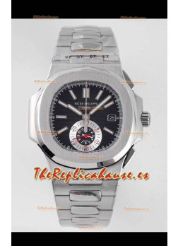 Patek Philippe Nautilus 5980/1A Caja Acero 904L  en Dial Negro - Réplica a Espejo 1:1