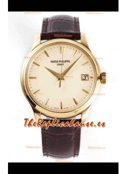 Patek Philippe #Ref 5227J en Dial Blanco 1:1 Caja Acero 904L Oro Amarillo Reloj Suizo