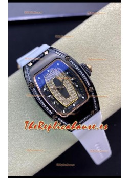 Richard Mille RM-07-01 Dial Diamantes Céramica Negra Ladies Reloj Rélica Suizo 1:1