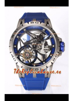 Roger Dubuis Excalibur Spider Flying Tourbillon Skeleton Caja Titanio 45MM  Reloj Réplica Suizo a Espejo 1:1