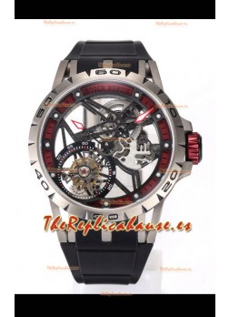 Roger Dubuis Excalibur Spider Flying Tourbillon Skeleton Caja Titanio 45MM  Reloj Réplica Suizo a Espejo 1:1