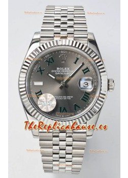 Rolex Datejust Cal.3235 WIMBLEDON Reloj Suizo Réplica a Espejo 1:1 Acero 904L 41MM - Dial Gris