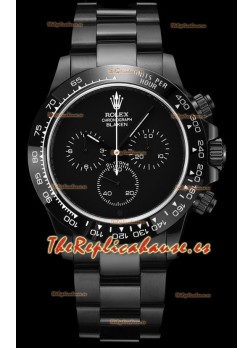 Rolex Daytona Blaken Réplica Suiza a Espejo 1:1 Dial Negro Movimiento Cal.4130 (CON CAJA) 