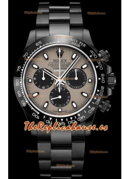 Rolex Daytona Blaken Réplica Suiza a Espejo 1:1 Dial Gris Movimiento Cal.4130 (CON CAJA)
