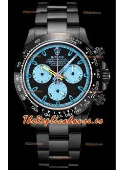 Rolex Daytona Blaken Réplica Suiza a Espejo 1:1 Dial Negro Movimiento Cal.4130 (CON CAJA) 