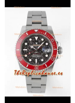 Rolex Submariner DiW Caja Acero Inoxidable Bisel Reloj Edición Cerámica Rojo
