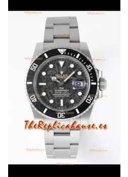 Rolex Submariner DiW Caja Acero Inoxidable Bisel Negro Reloj Edición Cerámica