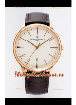 Vacheron Constantin Patrimony Oro Rosado Reloj Réplica Suizo a Espejo 1:1 40MM Acero 904L