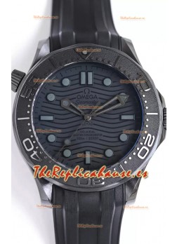 Omega Seamaster 300M "Negro Negro" Caja Cerámica Reloj Réplica Suizo Espejo 1:1