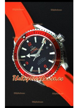 Omega Seamaster Planet Ocean Swiss Correa Naranja Réplica 45MM 1:1 Ultimate Edition Watch 