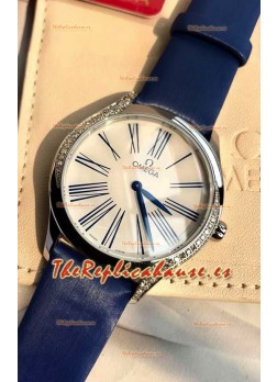 Omega De Ville Tresor Edition Reloj de Cuarzo Suizo 36MM Caja de Acero Dial Blanco