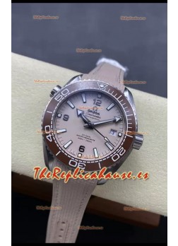 Omega Seamaster Planet Ocean 600M 43.50 MM Caja Acero con Dial Beige Réplica Espejo 1:1