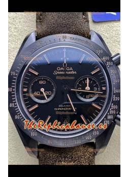 Omega Speedmaster Dark Side of the Moon Correa Marrón - Reloj Réplica Superclone 1:1 