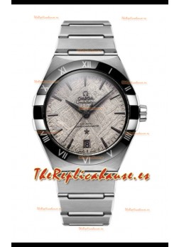 Omega Co-Axial Constellation Dial Meteorite Acero Inoxidable Réplica Espejo 1:1 41MM