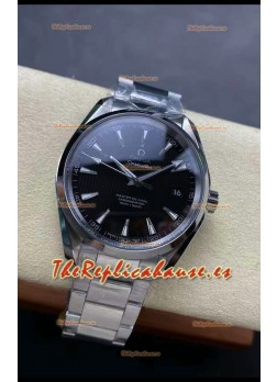 Omega Aqua Terra 150M Dial Negro Caja Acero 904L Manecilla Acero Réplica Espejo 1:1 41MM 