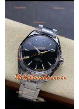 Omega Aqua Terra 150M Dial Negro Caja Acero 904L Manecilla Coloreada Réplica Espejo 1:1 41MM 