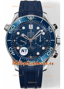 Omega Seamaster Co-Axial Master Chronograph Correa Acero Inoxidable Azul 44MM Réplica Espejo 1:1