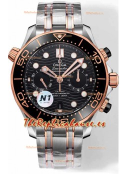 Omega Seamaster Co-Axial Master Chronograph Correa Acero Dos Tonos 44MM Réplica Espejo 1:1