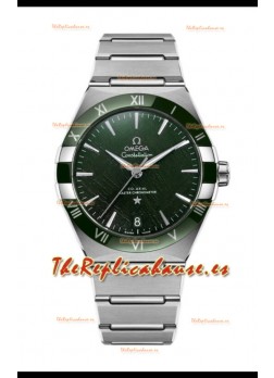Omega Co-Axial Constellation Acero Inoxidable Dial Verde Réplica Espejo 1:1 41MM
