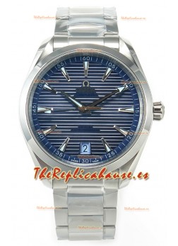 Omega Aqua Terra 150M Summer Dial Azul Caja Acero 904L Réplica Espejo 1:1 41MM 