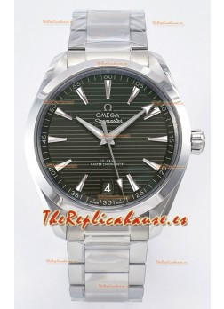 Omega Aqua Terra 150M Dial Verde Caja Acero 904L Réplica Espejo 1:1 41MM 